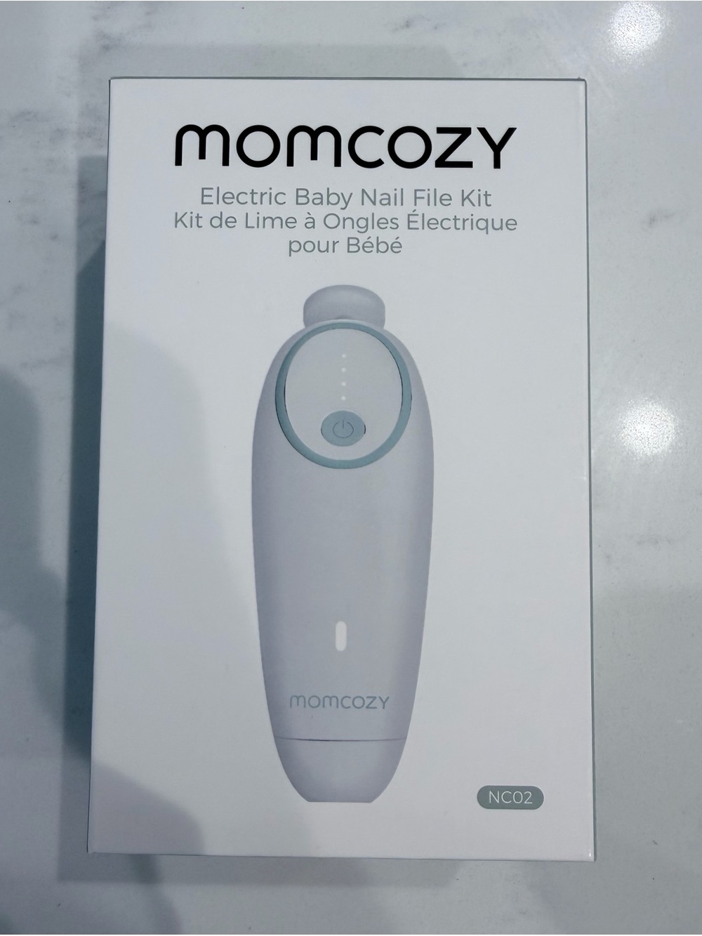 Momcozy Electric Baby Nail File Kit - White